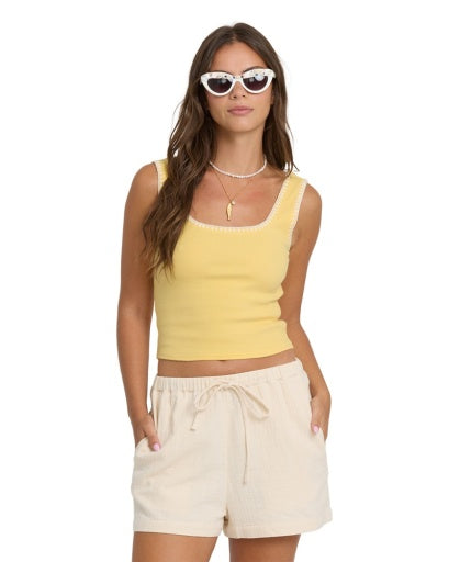 Women's Billabong Shell Time Tank Top - SUD1-SUN