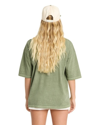 Women's Billabong Wave Stamp T-Shirt - ARG-ARMY