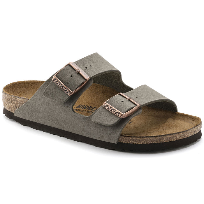 Women's Birkenstock Arizona Birkibuc Sandals - STONE