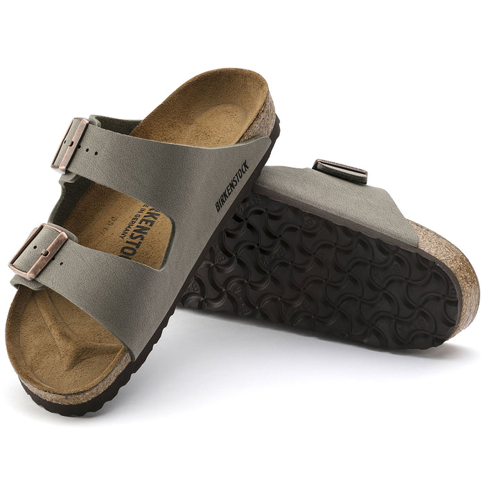 Women's Birkenstock Arizona Birkibuc Sandals - STONE