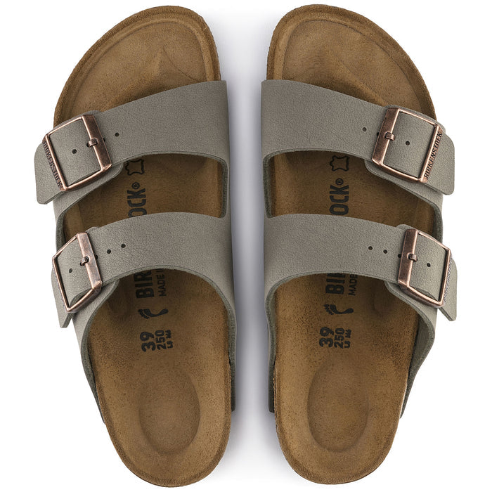 Women's Birkenstock Arizona Birkibuc Sandals - STONE