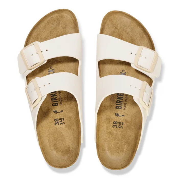 Women's Birkenstock Arizona Birko-Flor Sandals - EGGSHELL
