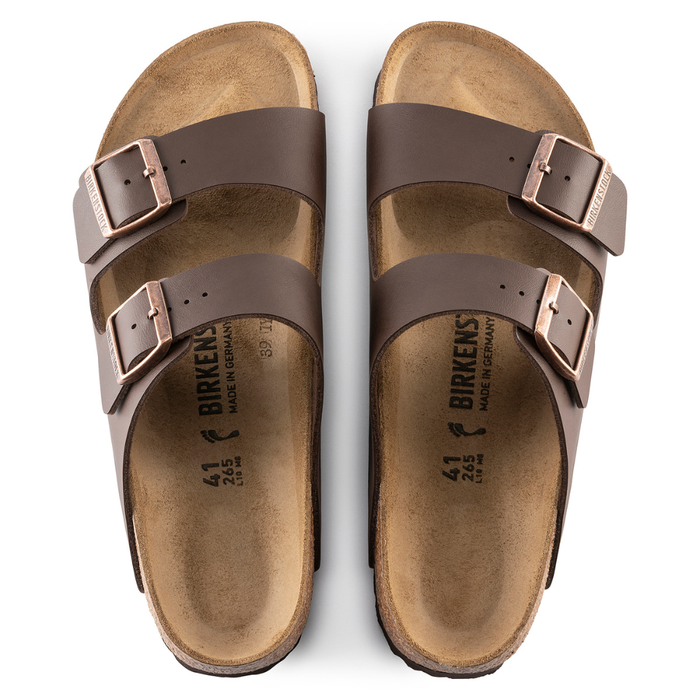 Women's Birkenstock Arizona Birko-Flor Sandals - DKBROWN