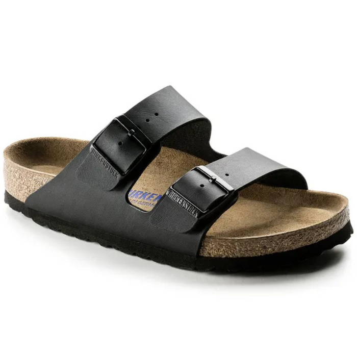 Women's Birkenstock Arizona Soft Footbed Birko-Flor Sandal - BLACK