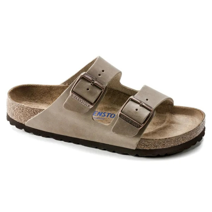 Women's Birkenstock Arizona Soft Footbed Oiled Leather Sandals - TOBACCO