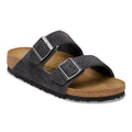 Women's Birkenstock Arizona Suede Charcoal Sandals - CHARCOAL