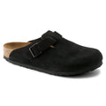 Women's Birkenstock Boston Softfootbed Suede - BLACK