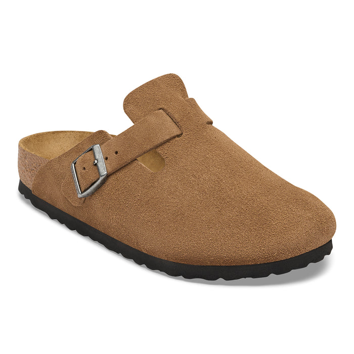 Women's Birkenstock Boston Suede - DARKTEA