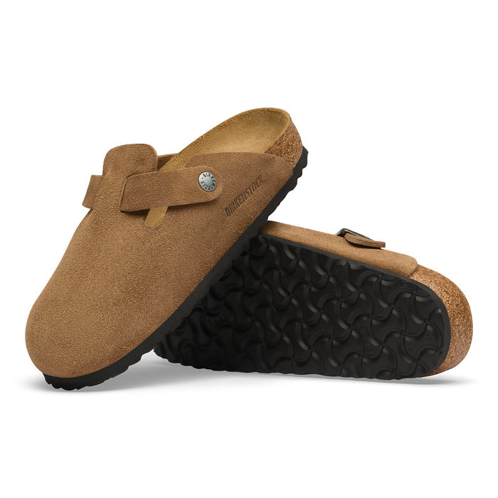Women's Birkenstock Boston Suede - DARKTEA
