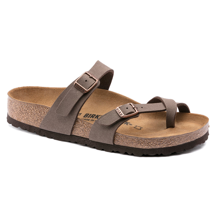 Women's Birkenstock Mayari Birkibuc Sandals - MOCHA