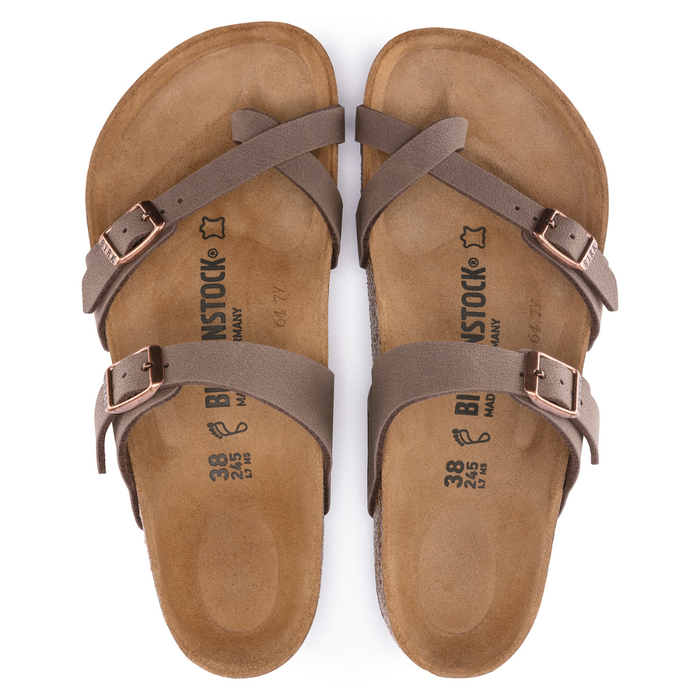 Women's Birkenstock Mayari Birkibuc Sandals - MOCHA
