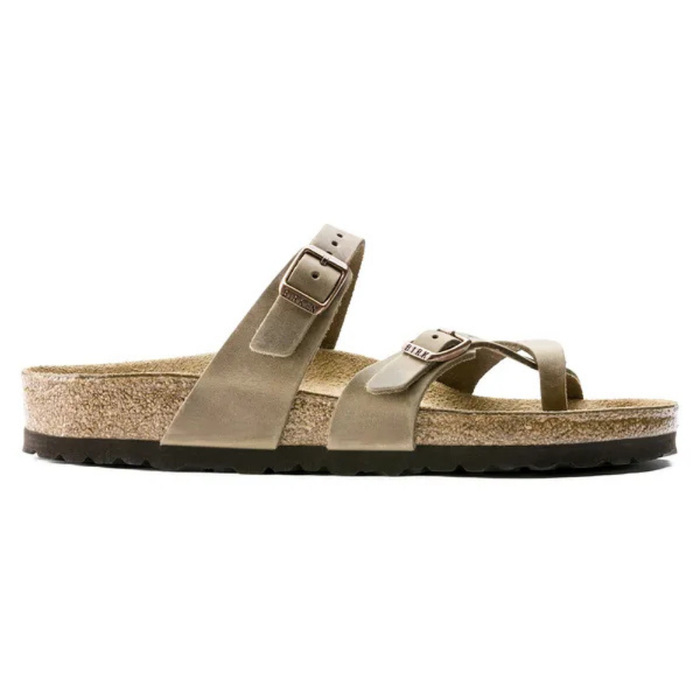 Women's Birkenstock Mayari Oiled Leather Sandals - TOBACCO