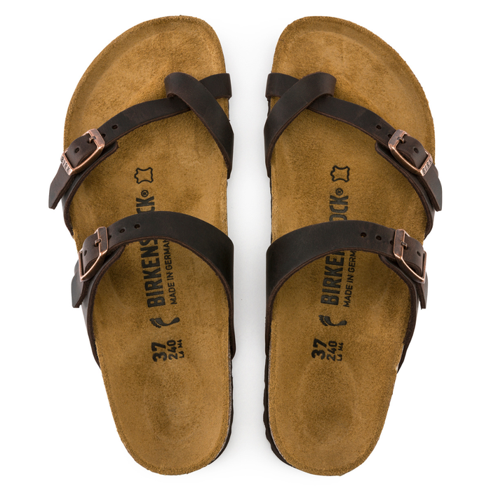 Women's Birkenstock Mayari Oiled Leather Sandals - HABANA