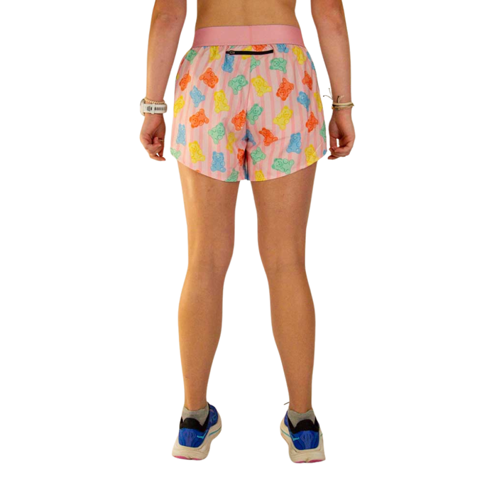 Women's ChicknLegs 4" Gummy Bears Split Shorts - GUMMYBEA