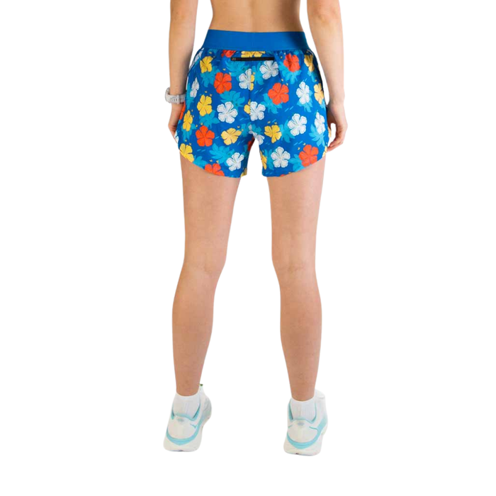 Women's ChicknLegs  4" Hawaiian Split Shorts - HAWAIIAN