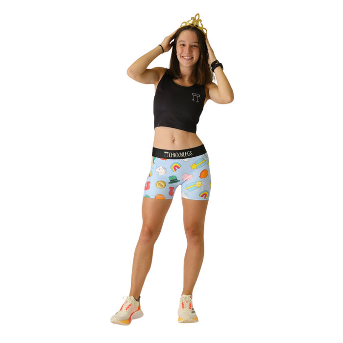 Women's ChicknLegs Charms 3" Pocket Compression Short - CHARMS