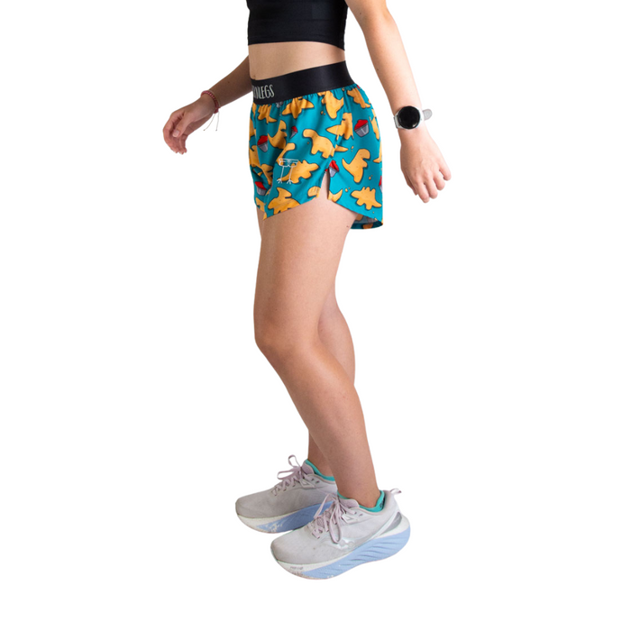Women's ChicknLegs Nuggets 4" Split Shorts - NUGGETS
