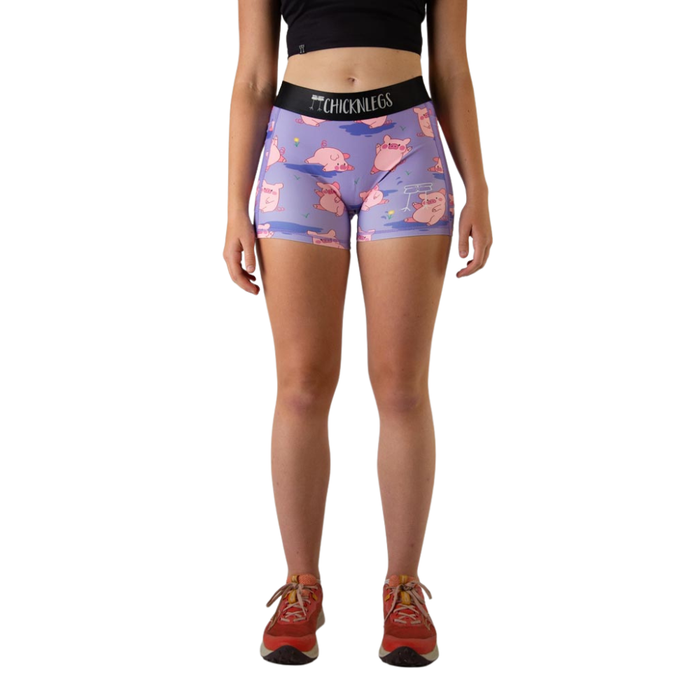 Women's ChicknLegs Piggies 3" Pocket Compression Short - PIGGIES