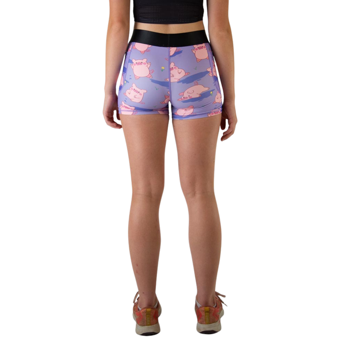 Women's ChicknLegs Piggies 3" Pocket Compression Short - PIGGIES