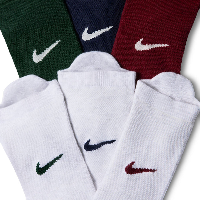 Women's Nike Elevated Everyday No-Show 6-Pack Socks - 907 GRN