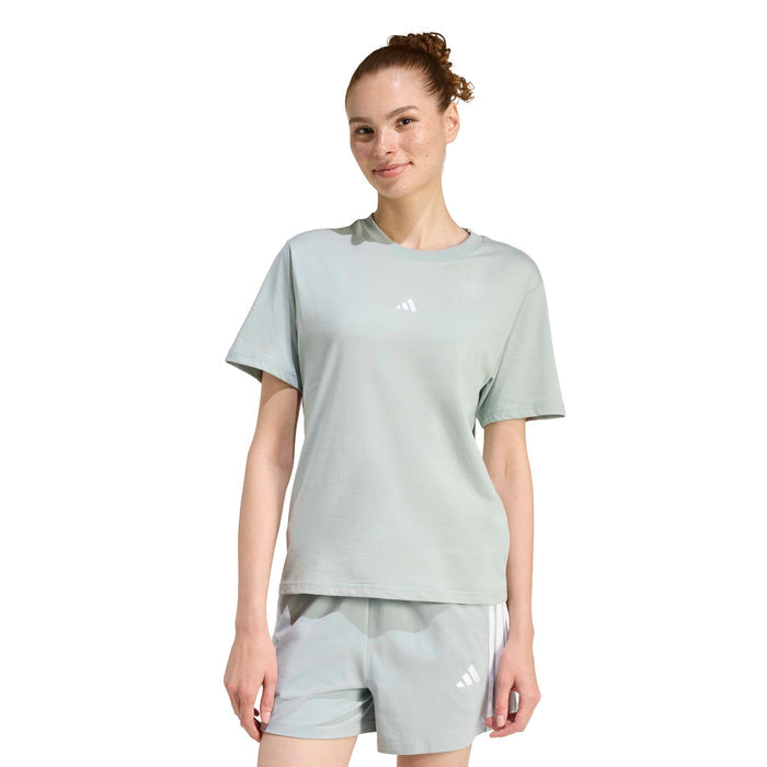 Women's Adidas Essentials Small Logo Cotton T-Shirt - WOSA