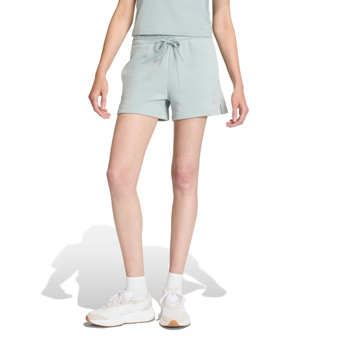 Women's Adidas Essentials Small Logo Feel Cozy Shorts - WOSA