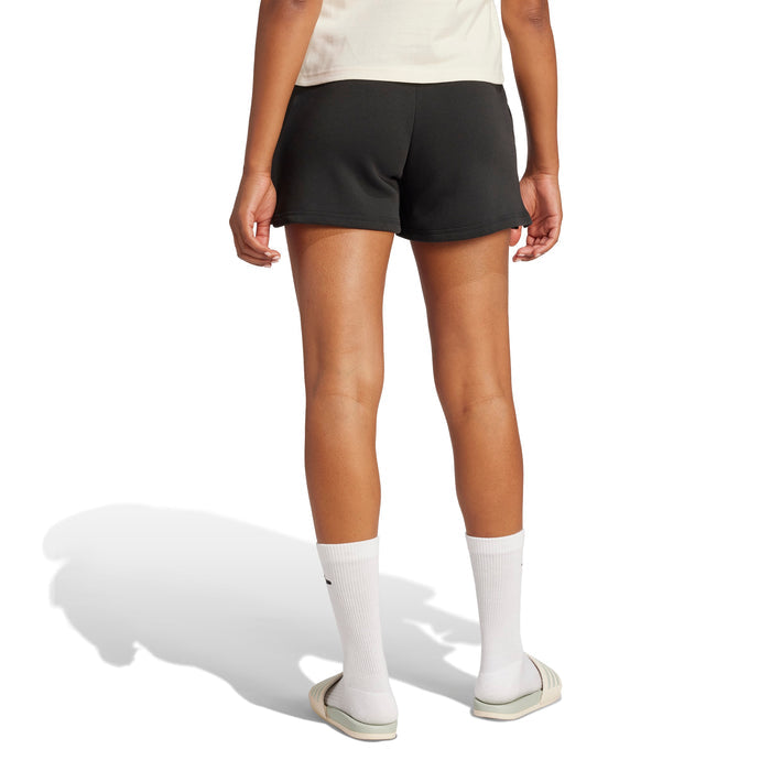 Women's Adidas Essentials Small Logo Feel Cozy Shorts - BLACK