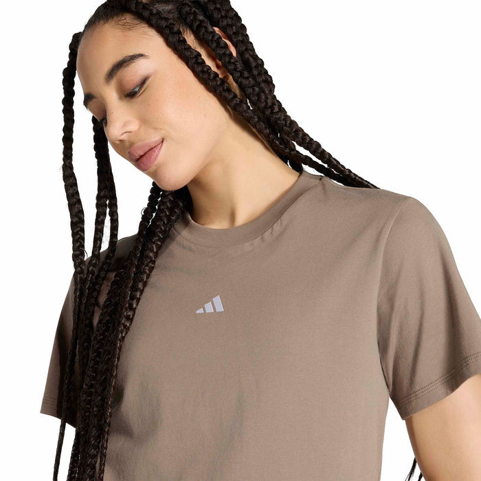 Women's Adidas Essentials Small Logo T-Shirt - KHASIX