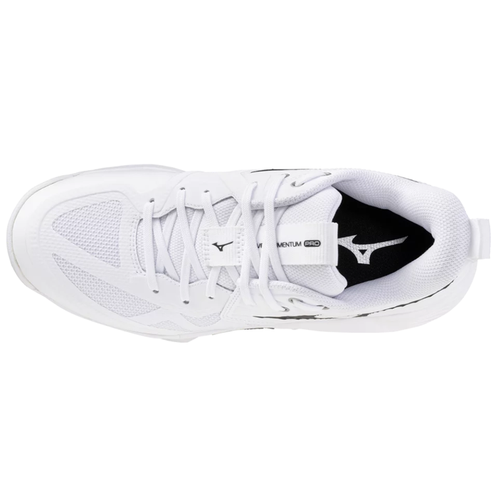 Women's Mizuno Wave Momentum Pro Volleyball Shoe - 0090 - WHITE/BLACK