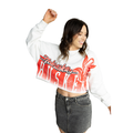Women's Nebraska Huskers Conway Crop Longsleeve - WHT - NEBRASKA