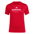 Women's Nebraska Huskers Adidas Football Pregame T-Shirt - RED-NEB