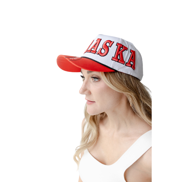 Women's Nebraska Huskers Phipps Away Hat - WHITE/RED