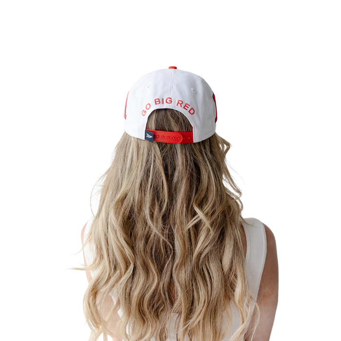 Women's Nebraska Huskers Phipps Away Hat - WHITE/RED