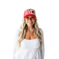 Women's Nebraska Huskers Saturday Stretch 5-Panel Hat - RED/IVOR