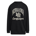 Women's Nebraska Huskers Adidas Soft Lux Sweatshirt - BLK-NEB