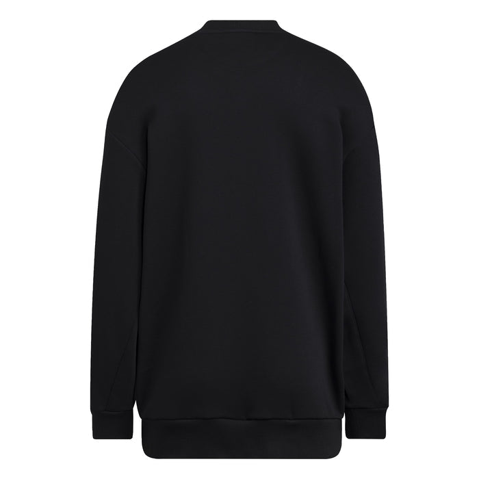Women's Nebraska Huskers Adidas Soft Lux Sweatshirt - BLK-NEB