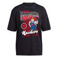 Women's Nebraska Huskers Adidas Soft Lux T-Shirt - BLK-NEB
