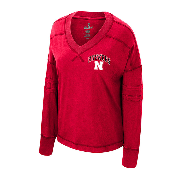 Women's Nebraska Huskers Victoria Oversized Longsleeve - NEBRASKA