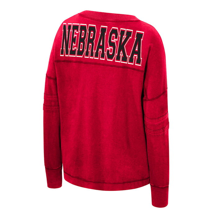 Women's Nebraska Huskers Victoria Oversized Longsleeve - NEBRASKA