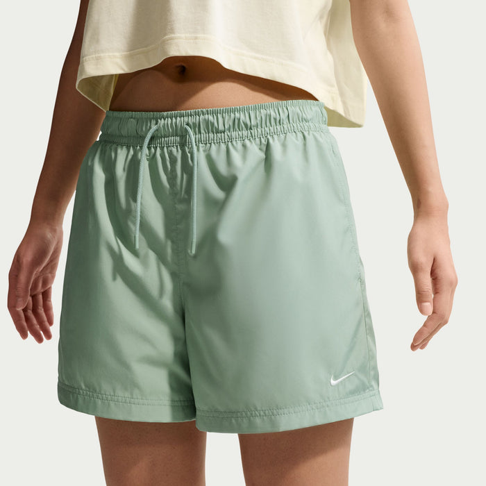 Women's Nike NSW Classic Woven Mid-Rise Short - 006STEAM