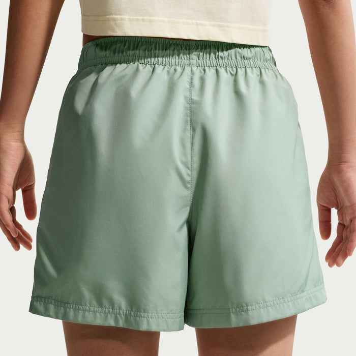 Women's Nike NSW Classic Woven Mid-Rise Short - 006STEAM