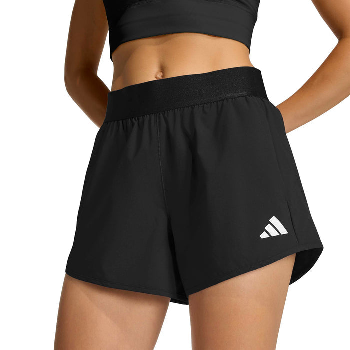 Women's Adidas Pacer Flex Woven Shorts - BLACK