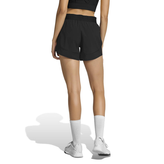 Women's Adidas Pacer Flex Woven Shorts - BLACK