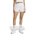 Women's Adidas Pacer Workout Woven High Rise Shorts - WHITE