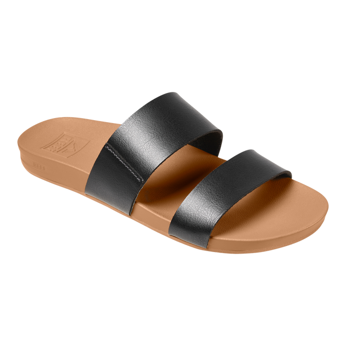 Women's Reef Cushion Vista Sandal - BLACK/NATURAL