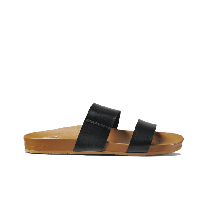Women's Reef Cushion Vista Sandal - BLACK/NATURAL