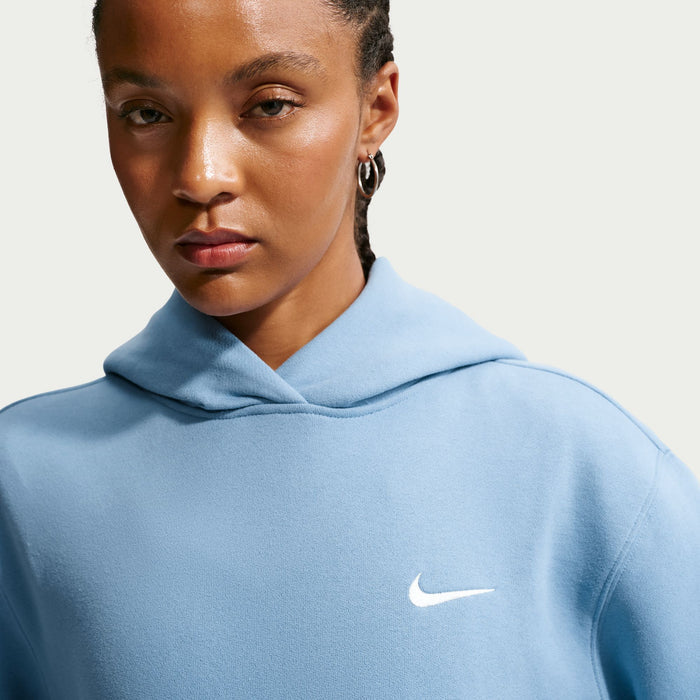 Women's Nike Studio Fleece Medium Weight Hoodie - 486WBLUE