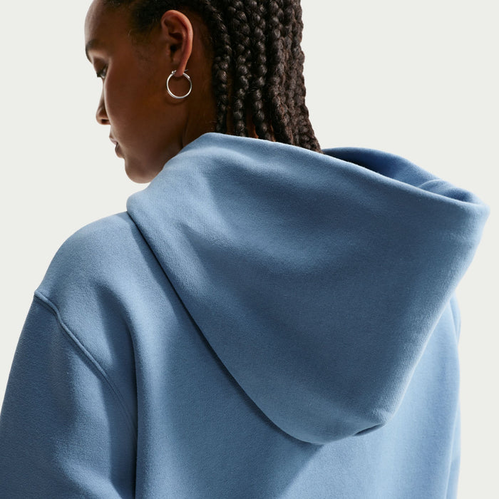 Women's Nike Studio Fleece Medium Weight Hoodie - 486WBLUE