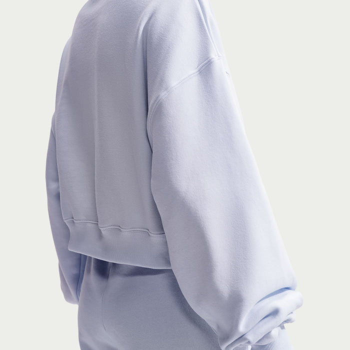 Women's Nike Studio Fleece Medium Weight Oversized Cropped Sweatshirt - 568PPURP