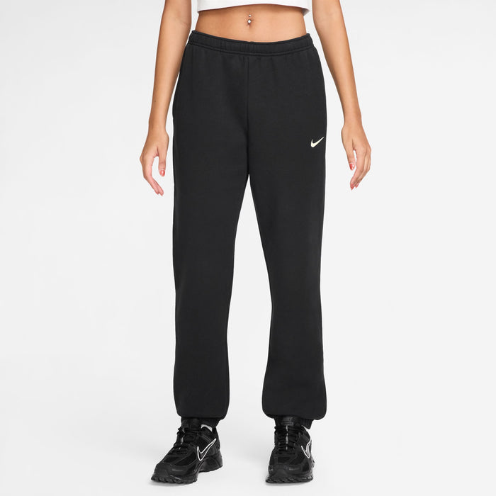 Women's Nike Studio Fleece Mid-Rise Pant - 001 - BLACK
